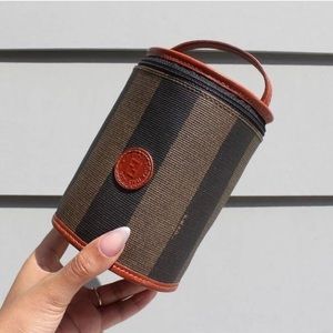 Vintage Fendi Pequin Mini Vanity Bag